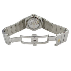 OMEGA Constellation 123.10.35.20.002 Men's Co-Axial Date Automatic Watch in Stainless Steel with Silver and Blue Back, Polished — Good