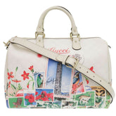 Like new Gucci TAIPEI Limited Edition 101 310085 white leather Boston bag (0173GUCCI) — Like New