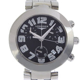 Longines DolceVita Men's Watch L5.677.4 Stainless Steel Silver Quartz Chronograph with Black Dial — Very Good