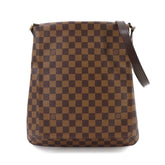 Louis Vuitton Damier Musette Shoulder Handbag, Ebene Brown, N51302, Gold Hardware — Like New