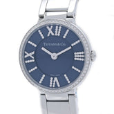 TIFFANY&Co. Tiffany Atlas 2-Hand Bezel Diamond 69291651 Women's Watch Stainless Steel 40349 — Very Good