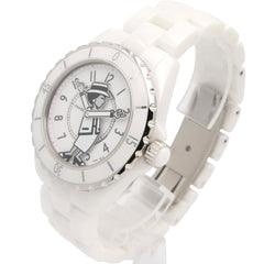 Chanel J12 Mademoiselle Ceramic Watch for Men, White (H5241) — Very Good