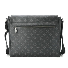 LOUIS VUITTON District MM NM Shoulder Bag, Monogram Eclipse, Black, Men's, M44001 — Like New