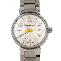 Louis Vuitton Tambour Q121K SS Wristwatch Quartz — Very Good
