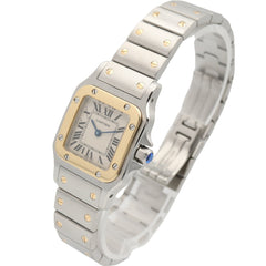 Cartier Santos Galbee SM Watch, Stainless Steel, Ladies, Silver Tone, W20012C4 — Very Good