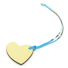 Hermes Petit h S Charm Heart Mini Cream Yellow/Mocha Brown Bag — Like New