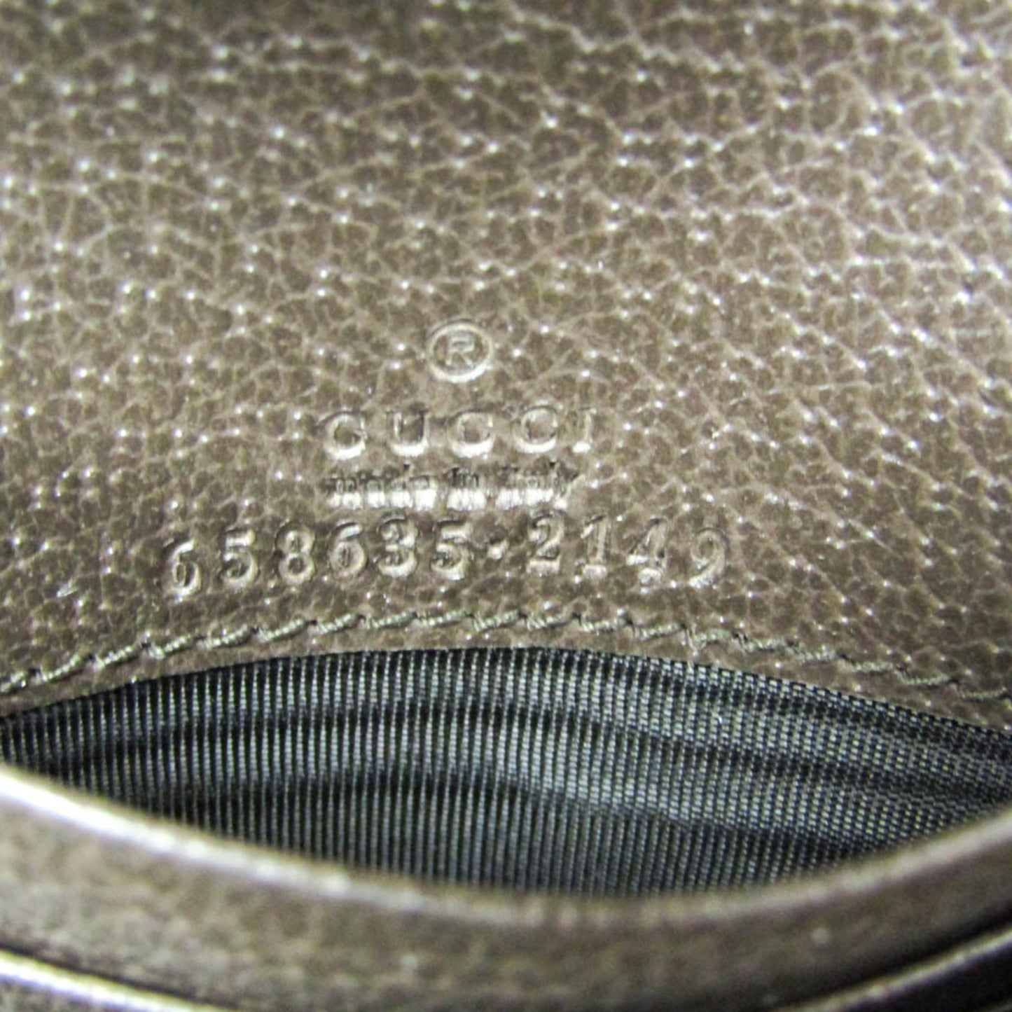 Gucci Bamboo Diana Jumbo GG 658635 Women's Canvas,Leather Wallet (bi-fold) Beige,Brown