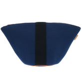 Hermes Like new Hermès Palmire trapezoid pouch, canvas and cotton, CORAIL, indigo blue, 1583 — Like New
