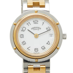 Hermes Clipper Watch CL3.240 Quartz White Dial Stainless Steel Women's HERMES — Good
