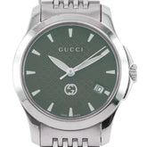 Gucci GUCCI watch 126.5 Stainless steel quartz analog green dial women's — Good