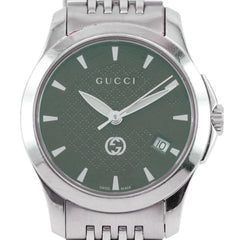Gucci GUCCI watch 126.5 Stainless steel quartz analog green dial women's — Good