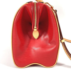 LOUIS VUITTON M93246 Epi Dock PM 2-Way Bag, Shoulder Mini Boston Handbag, Leather, Women's, Red — Like New