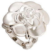 CHANEL Camellia Ring, 18K White Gold (18.4g) — Like New