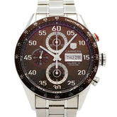 TAG Heuer Carrera Calibre 16 Day-Date CV2A12 Brown Dial Men's Watch — Good