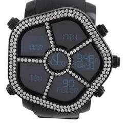 JACOB & CO 5 Time Zone Ghost Watch GMT JC-GST-WHD Stainless Steel x Rubber Black Quartz Digital Display Dial Men's — Very Good