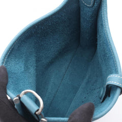 Hermes Evelyne 23 New Blue Jean Shoulder Bag/Handbag, Taurillon Clemence Leather, Women's — New - Store Return