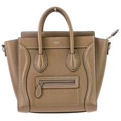 Excellent condition Celine Luggage Nano Shopper 2-way bag in brown. Women's. Luxs Pre-owned Brand — Like New