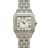Cartier Panthère LM W25032P5 Men's Watch, Date, Ivory, Quartz Watch — Like New
