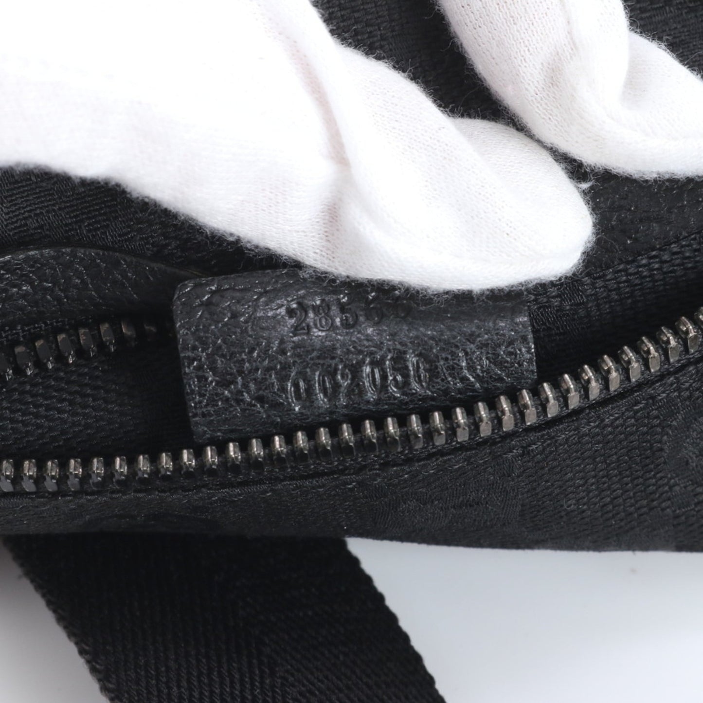 Gucci GG Canvas 28566 Leather Body Bag Waist Pouch Shoulder for Men