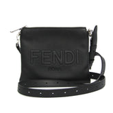 Fendi 7N0146 Women,Men Leather Shoulder Bag Black — Like New