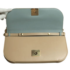 LOEWE Goya Long Chain Clutch Bag Beige A896O45X01 Women's — Like New