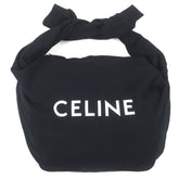CELINE 11020 2EKO MEDIUM SWEAT BAG, Medium Sweat Bag with Logo Print, Crossbody/Shoulder Bag, Black, Includes Dust Made in Italy, Authentic, Men's — Like New
