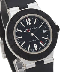 BVLGARI BB40AT Alum Date Watch Rubber Men's — Good