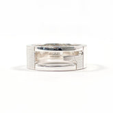 GUCCI Branded Cutout G Ring, Sterling Silver 925, Size 16.5cm, Men's — Like New