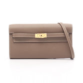 Hermes Kelly To Go Shoulder Bag/Handbag, Leather, Veau Epsom, Women's, Gray — New - Store Return