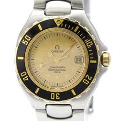 OMEGA Seamaster Professional 18K Gold Steel Ladies Watch 796.1041 Polished — Very Good