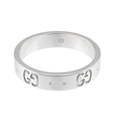 Gucci Icon #10 Ring, 18K WG (White Gold 750) — Like New