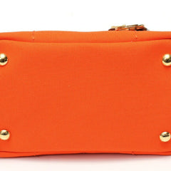 PRADA Jardiniere Mini Handbag Canapa Tote Bag 1BA038 Cotton Canvas Orange B-159860 — New - Store Return