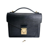 Louis Vuitton Monceau Epi Leather Shoulder Bag M52792 Black — Like New