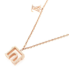 Louis Vuitton Necklace LV & Paris Arc de Triomphe M00524 Rose Gold Metal Pendant LOUIS VUITTON — Like New