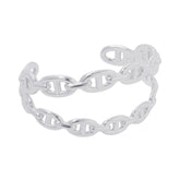 Hermes Chaine d'Ancre Enchainee Double Bracelet, SV925 Silver, Size SH, HERMES Bangle, Enchainee — Like New