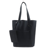 CELINE 11008 Trekking Vertical Cabas Logo Nylon Tote Bag with Pouch, Black, Dust Bag, Made in Italy, Men's — Like New