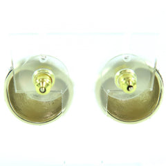 CHANEL B25P ABF219 Metal Strass Star & Heart Motif Ball Earrings (Pair) Gold, with Box, Women's — Like New