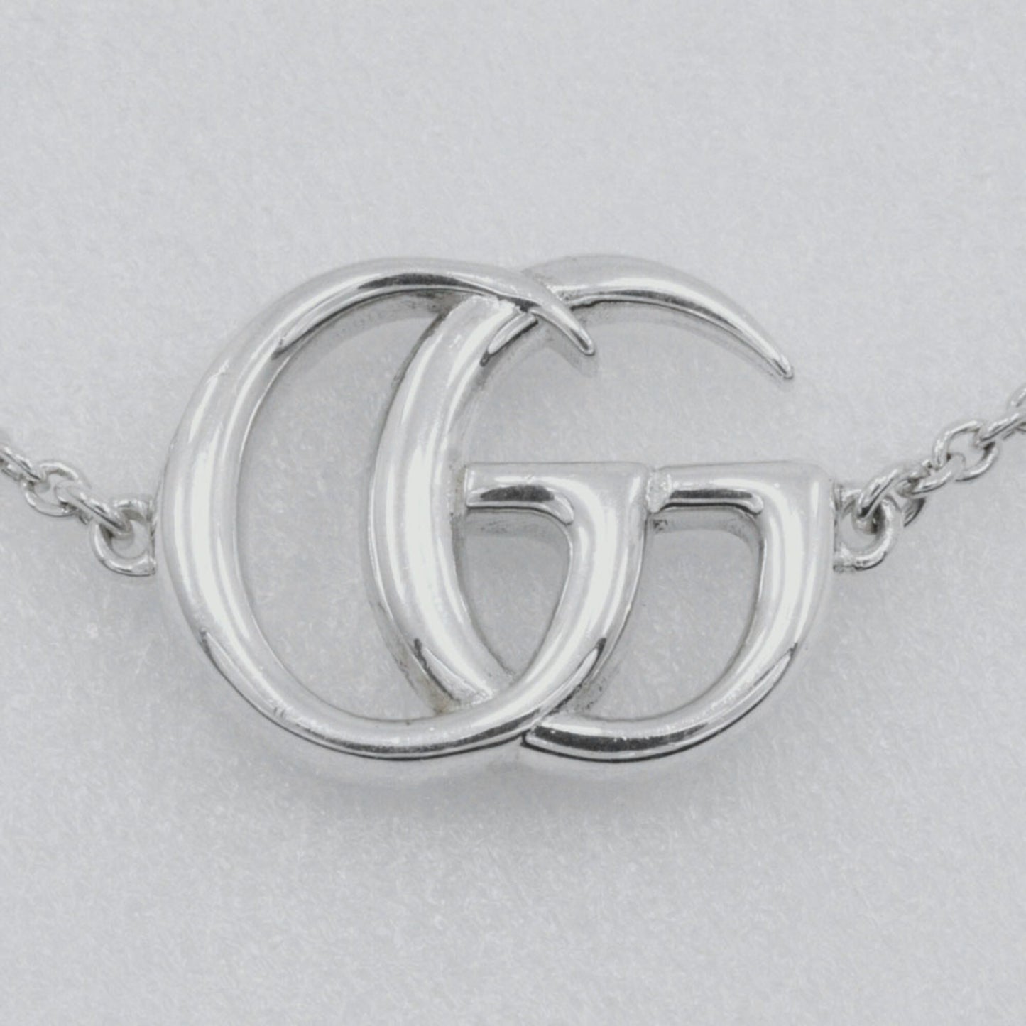 Gucci Double G Bracelet, 925 Sterling Silver with Mother-of-Pearl, Approx. 6.3g, Women's
