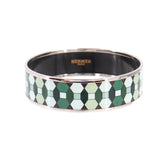 Hermes HERMES Email GM Bangle Bracelet Multicolor Silver — New - Store Return