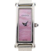 Gucci 1500L Stainless Steel Quartz Analog Watch with Pink Dial for Women — Good