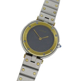 Cartier women's watch, Santos Vendôme SM, quartz movement, stainless steel (SS), gold (YG), model number 84041488 — Good