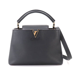 Louis Vuitton Capucines BB 2-way Hand/Shoulder Handbag, Taurillon Leather, Black, M94755 RFID — Like New