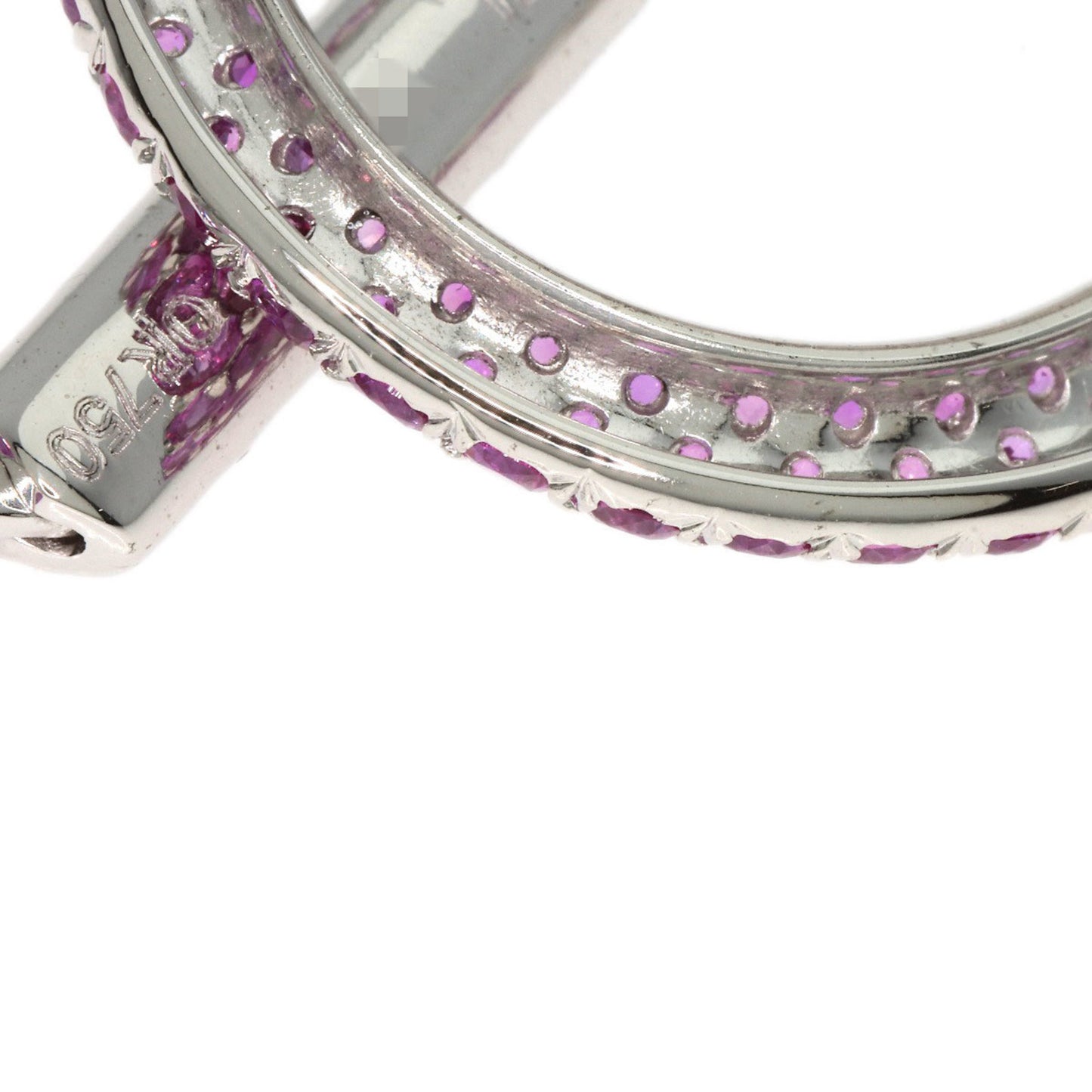 CHANEL Pink Sapphire and Diamond Necklace in 18K White Gold for Women