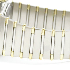 OMEGA Constellation 18K Gold Steel Quartz Mens Watch 398.0866 Polished — Very Good