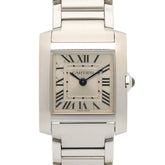 Cartier Tank Française SM Watch, Stainless Steel, Ladies, Silver Tone, WSTA0065 — Very Good