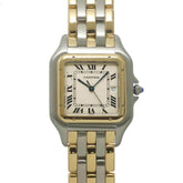 Cartier Panthère LM 3-Row 83083444 Men's Watch, Date, Ivory, Quartz Watch — Like New