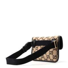 Gucci Body Bag GG Wool Leather 598181 GUCCI Black Handbag Women's — Like New