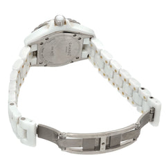 Chanel J12 33mm H0968 Women's Watch, Date Display, White Ceramic Quartz Watch — Very Good
