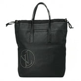 LOUIS VUITTON Louis Vuitton Taurillon LV Circle Cabas Light Tote Bag Black M55000 — Like New