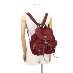Prada Triangle Backpack, Nylon & Saffiano Leather, BZ0030, PRADA Handbag — Like New